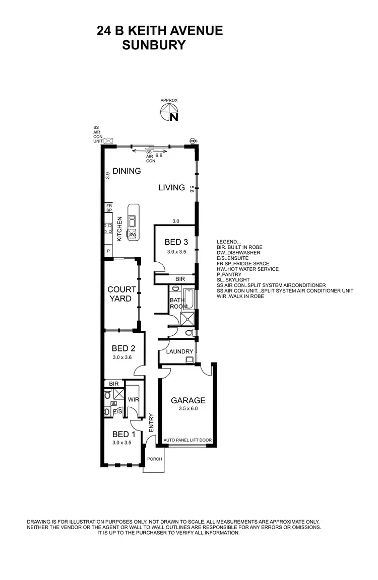 Floorplan of Homely house listing, 24b Keith Avenue, Sunbury VIC 3429