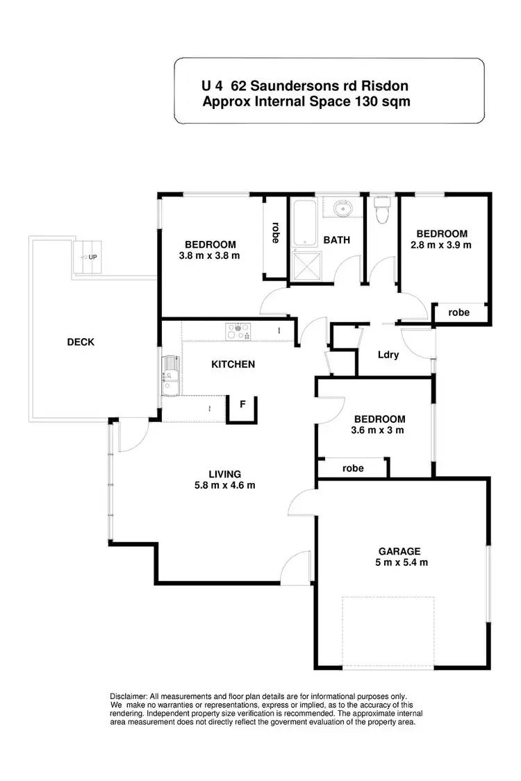 Floorplan of Homely unit listing, 4/62 Saundersons Road, Risdon TAS 7017
