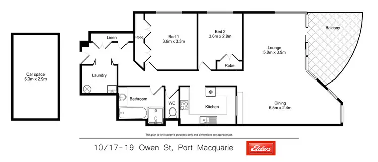 Floorplan of Homely unit listing, 10/17-19 Owen Street, Port Macquarie NSW 2444