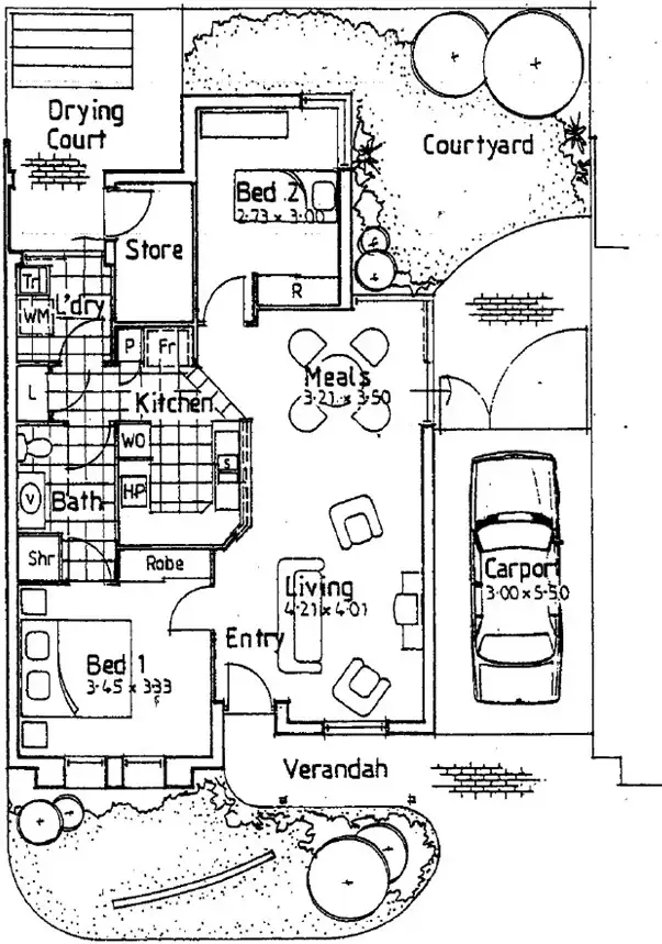Floorplan of Homely villa listing, 1/46 Campion Street, Balcatta WA 6021
