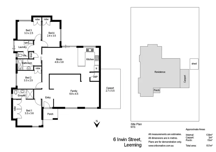 Floorplan of Homely house listing, 6 Irwin Street, Leeming WA 6149