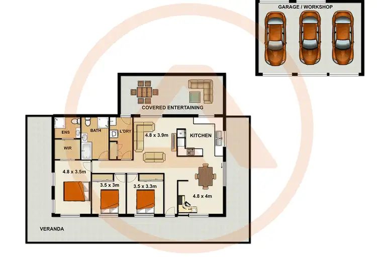 Floorplan of Homely house listing, 35 to 39 Bushman Drive, Jimboomba QLD 4280