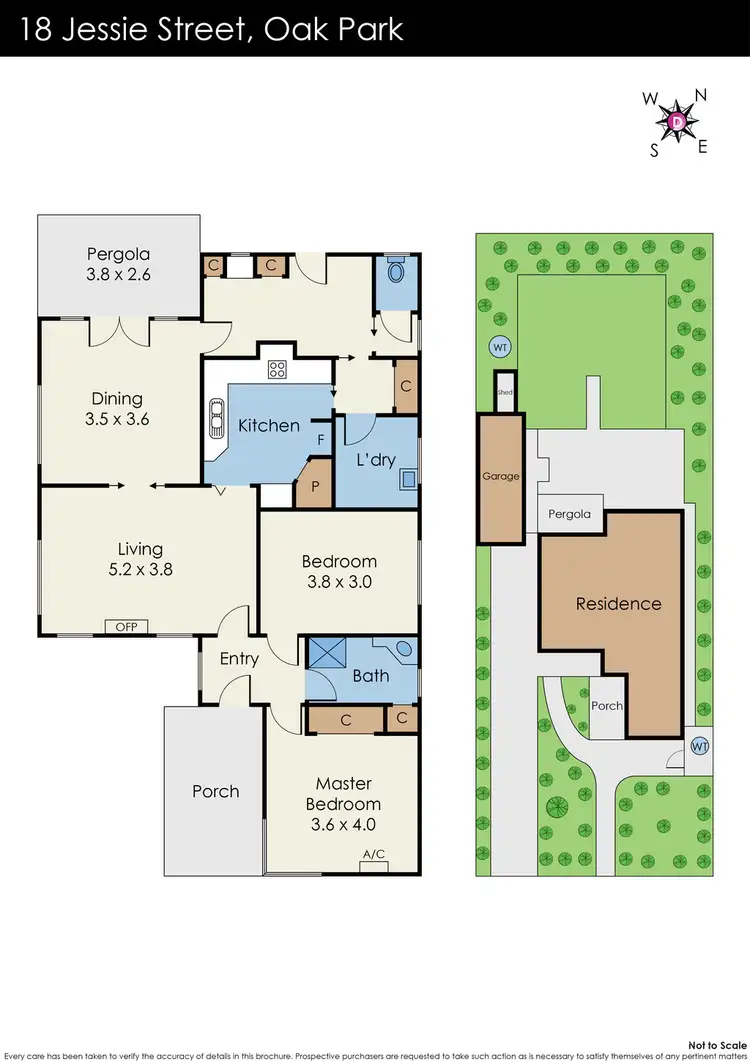 Floorplan of Homely house listing, 18 Jessie Street, Oak Park VIC 3046