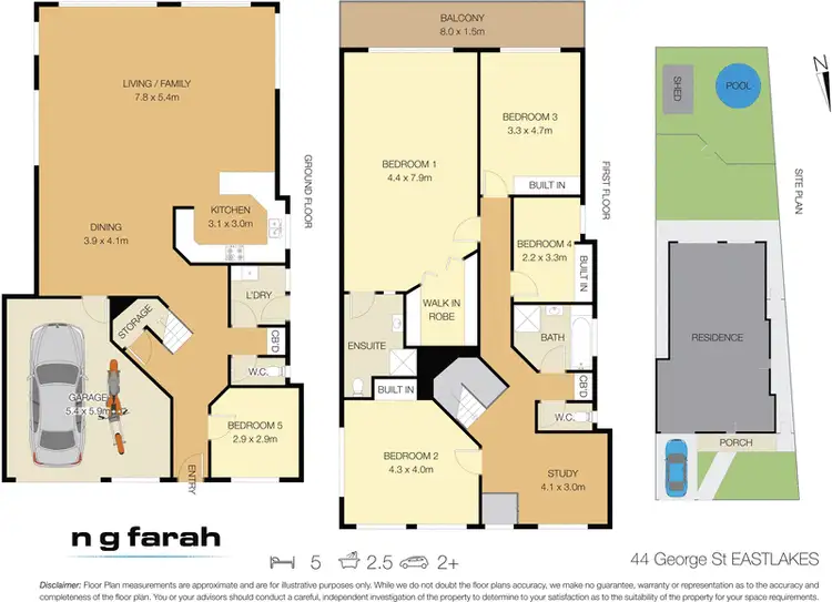 Floorplan of Homely house listing, 44 George Street, Eastlakes NSW 2018