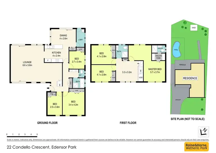 Floorplan of Homely house listing, 22 Condello Crescent, Edensor Park NSW 2176