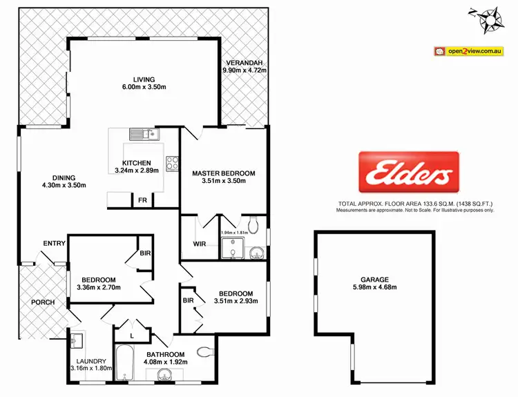 Floorplan of Homely unit listing, 1/25 Calga Crescent, Catalina NSW 2536