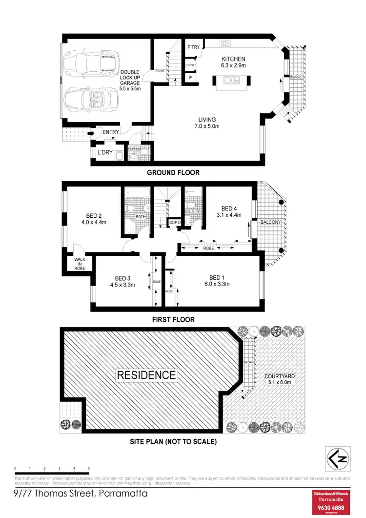 Floorplan of Homely townhouse listing, 9/77 Thomas Street, Parramatta NSW 2150