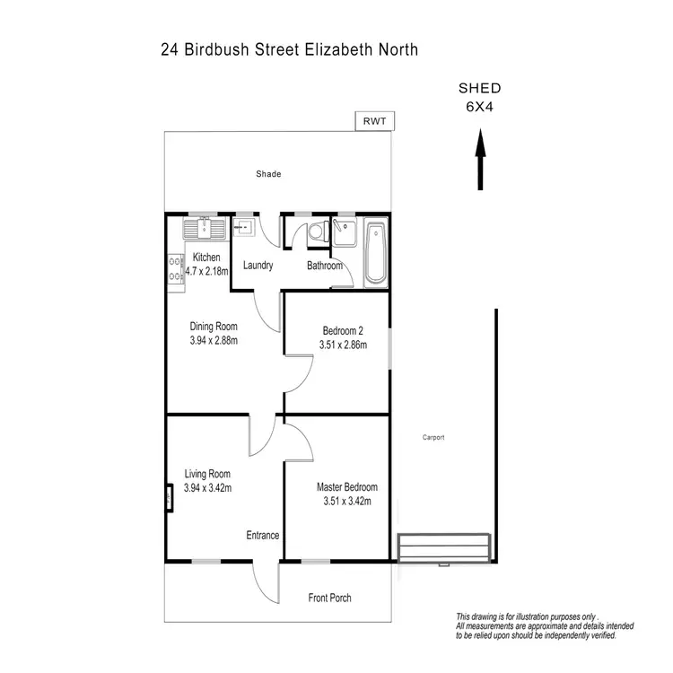 Floorplan of Homely house listing, 24 Birdbush Street, Elizabeth North SA 5113