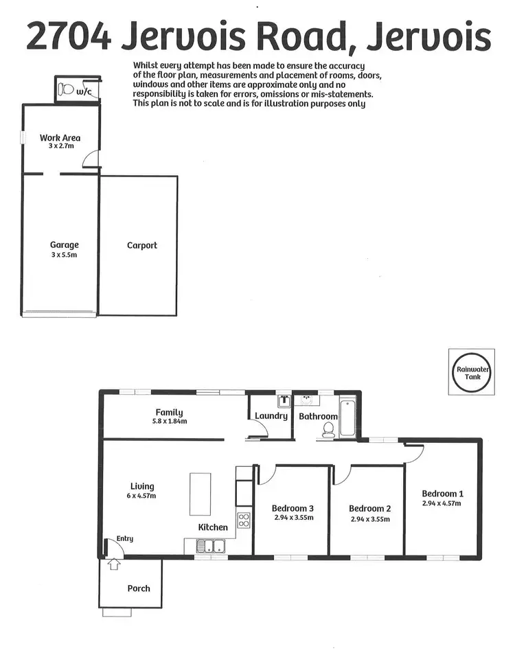 Floorplan of Homely house listing, 2704 Jervois Road, Jervois SA 5259