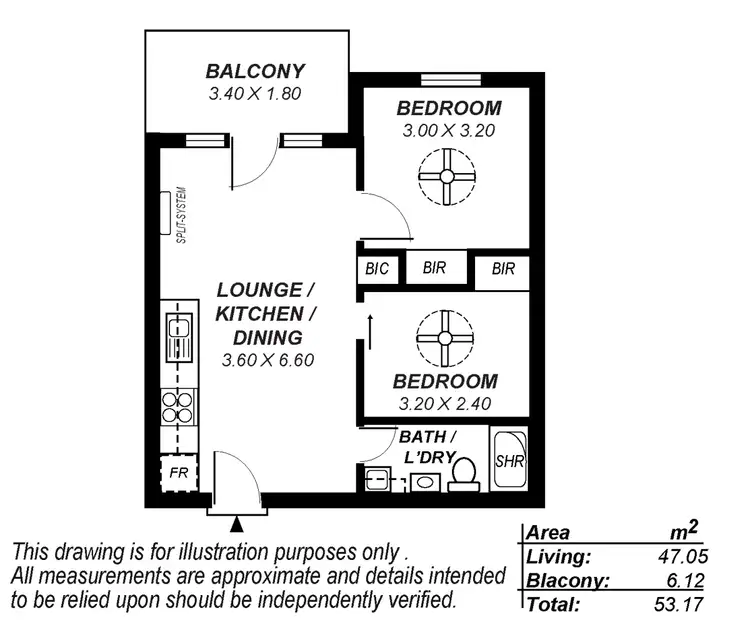 Floorplan of Homely apartment listing, 405/22 Ifould Street, Adelaide SA 5000