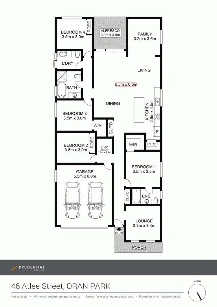 Floorplan of Homely house listing, 46 Atlee Street, Oran Park NSW 2570