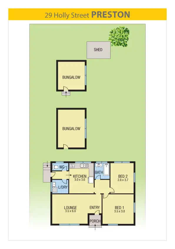Floorplan of Homely house listing, 29 Holly Street, Preston VIC 3072