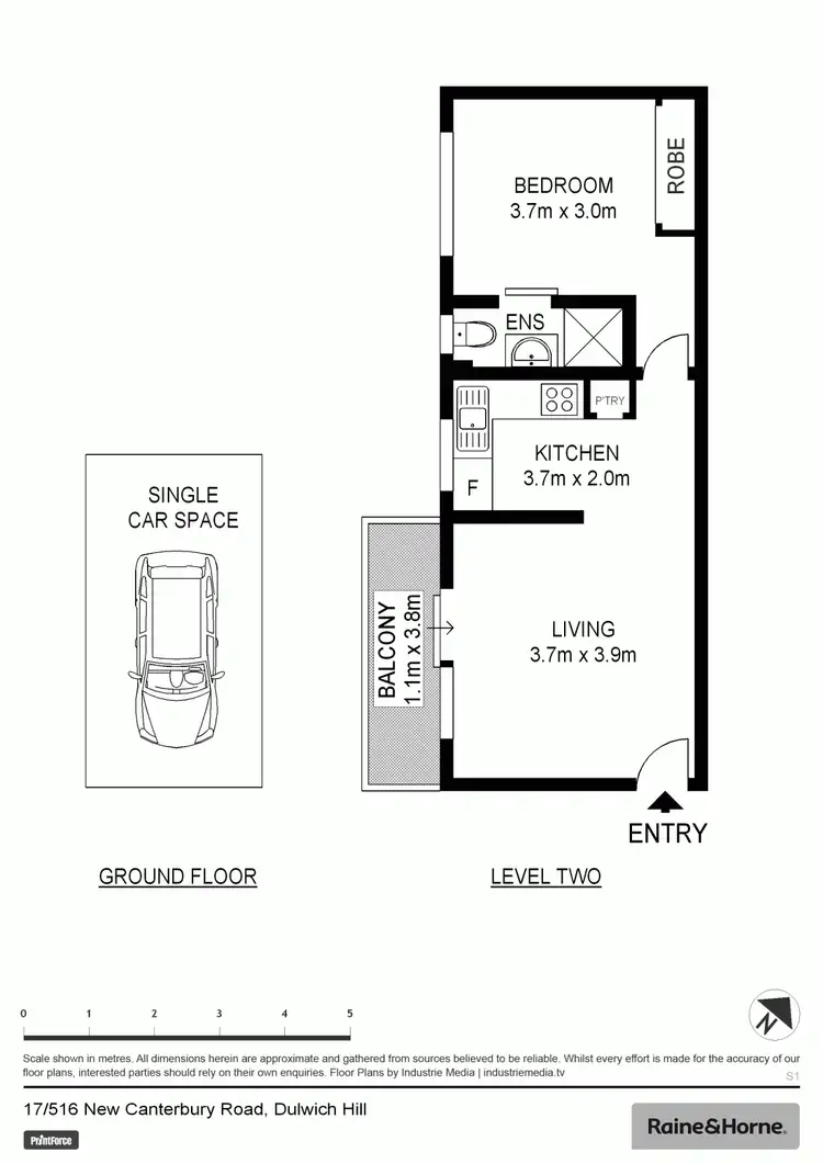 Floorplan of Homely apartment listing, 17/516 New Canterbury Road, Dulwich Hill NSW 2203
