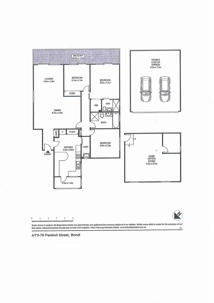 Floorplan of Homely apartment listing, 4/73 Penkivil Street, Bondi NSW 2026