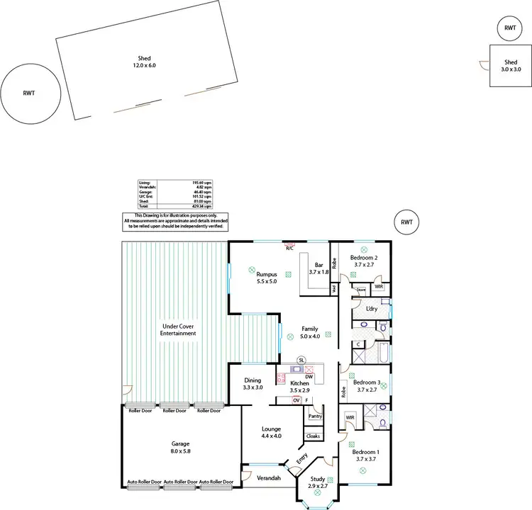 Floorplan of Homely house listing, 45 Edmonds Road, Angle Vale SA 5117
