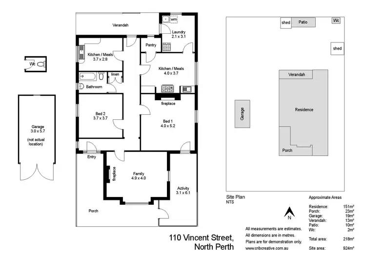 Floorplan of Homely house listing, 110 Vincent Street, North Perth WA 6006