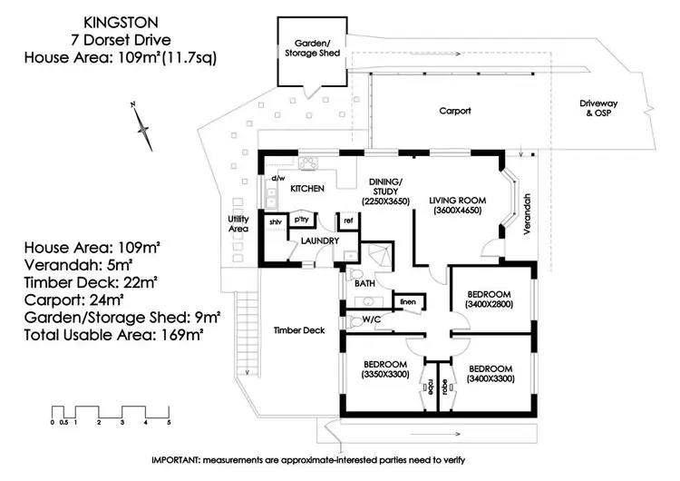 Floorplan of Homely house listing, 7 Dorset Drive, Kingston TAS 7050
