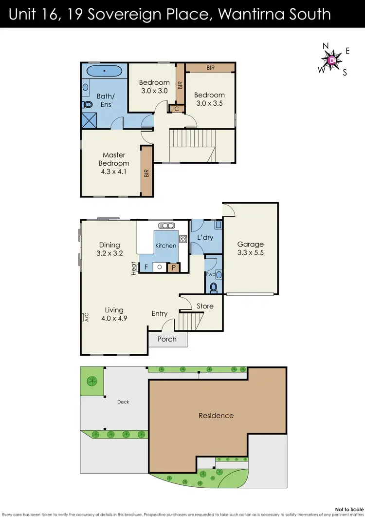 Floorplan of Homely townhouse listing, 16/19 Sovereign Place, Wantirna South VIC 3152