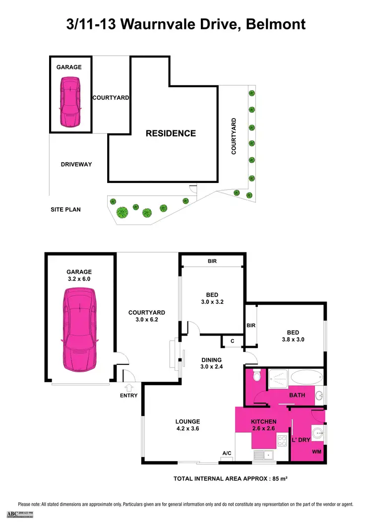 Floorplan of Homely unit listing, 3/11 Waurnvale Drive, Belmont VIC 3216