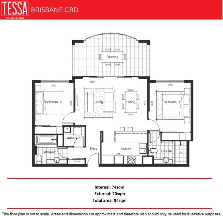 Floorplan of Homely apartment listing, 424/36 MacDonald Street, Kangaroo Point QLD 4169