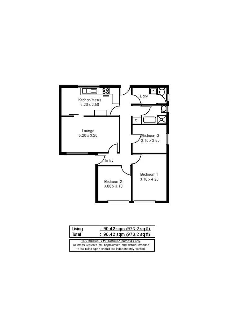 Floorplan of Homely house listing, 1 Burdekin Ave, Murray Bridge SA 5253