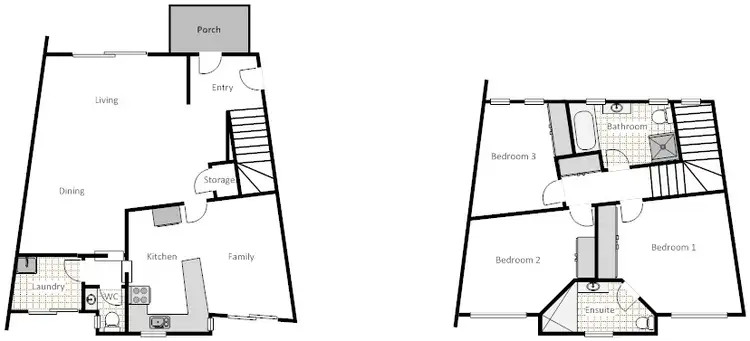 Floorplan of Homely townhouse listing, 3/5 Lampard Circuit, Bruce ACT 2617
