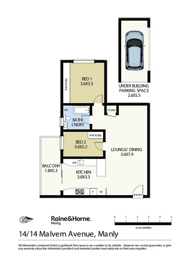 Floorplan of Homely apartment listing, 14/14 Malvern Avenue, Manly NSW 2095