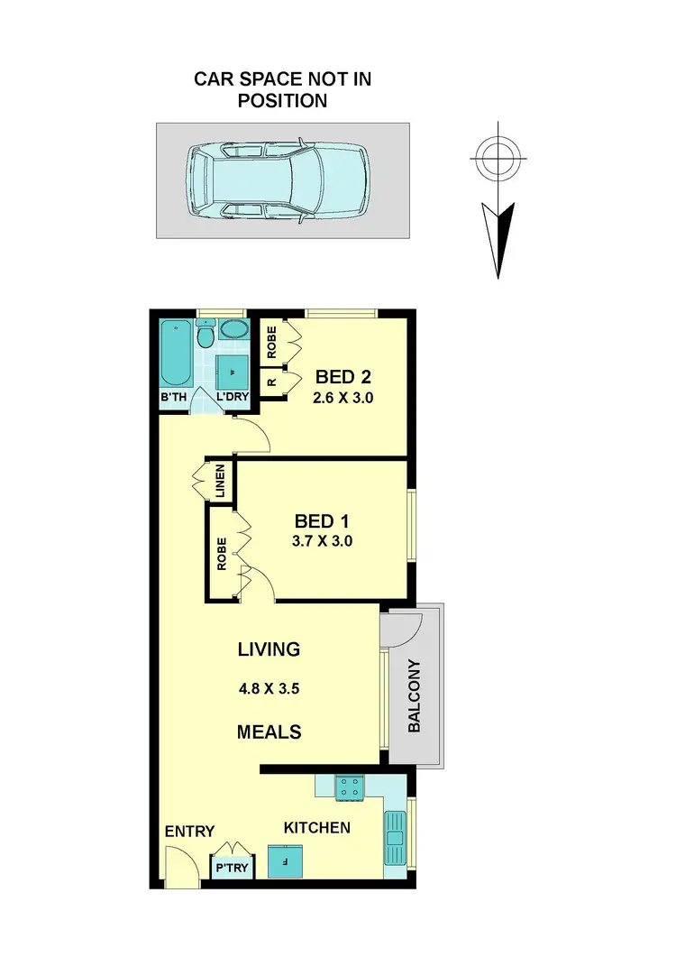 Floorplan of Homely apartment listing, 19/60 Farnham Street, Flemington VIC 3031