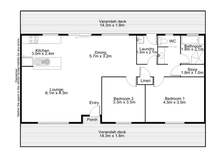 Floorplan of Homely house listing, 43 Seaview Avenue, Middleton SA 5213