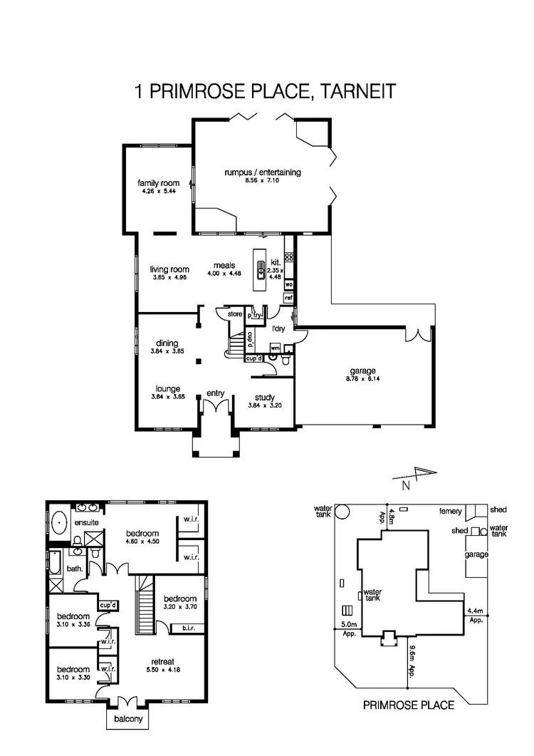 Floorplan of Homely house listing, 1 Primrose Place, Tarneit VIC 3029