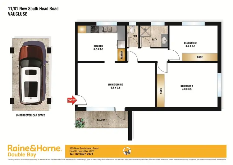 Floorplan of Homely apartment listing, 11/81 New South Head Road, Vaucluse NSW 2030