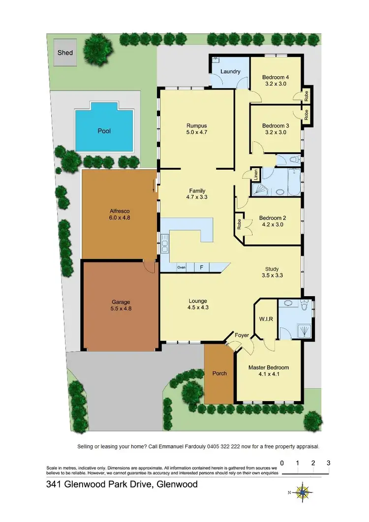 Floorplan of Homely house listing, 341 Glenwood Park Drive, Glenwood NSW 2768