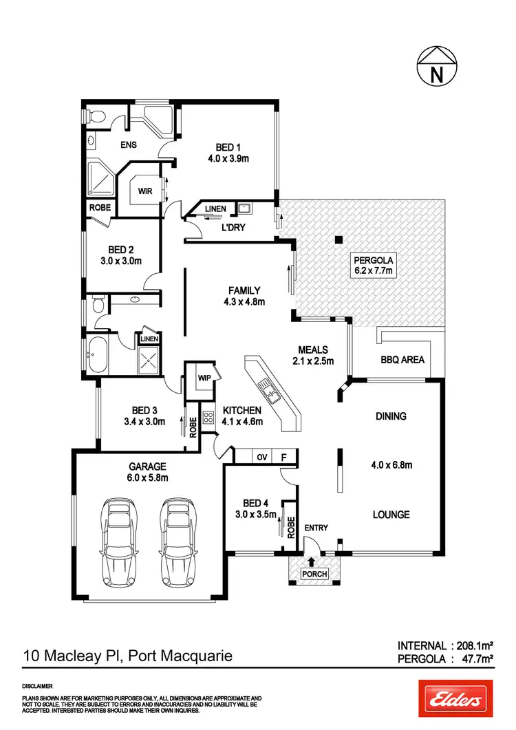 Floorplan of Homely house listing, 10 Macleay Place, Port Macquarie NSW 2444