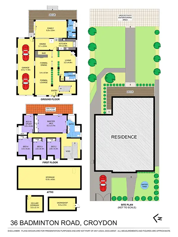 Floorplan of Homely house listing, 36 Badminton Road, Croydon NSW 2132