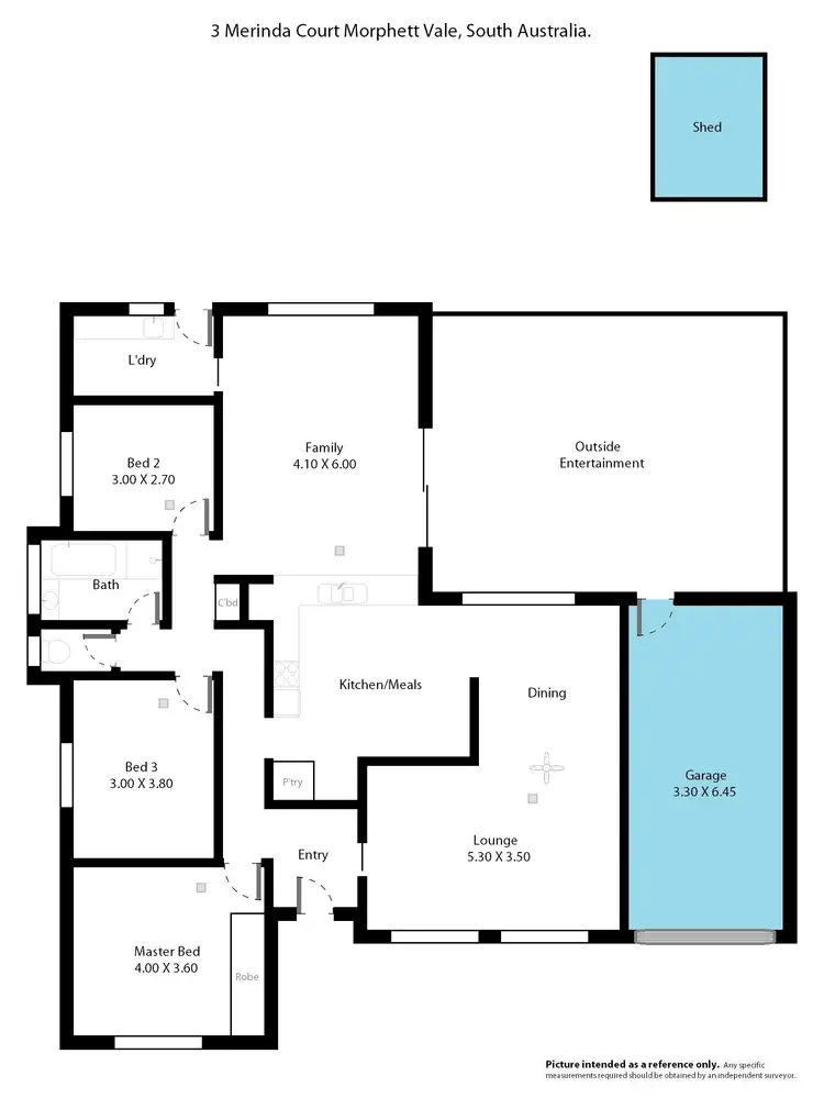 Floorplan of Homely house listing, 3 Merinda Court, Morphett Vale SA 5162