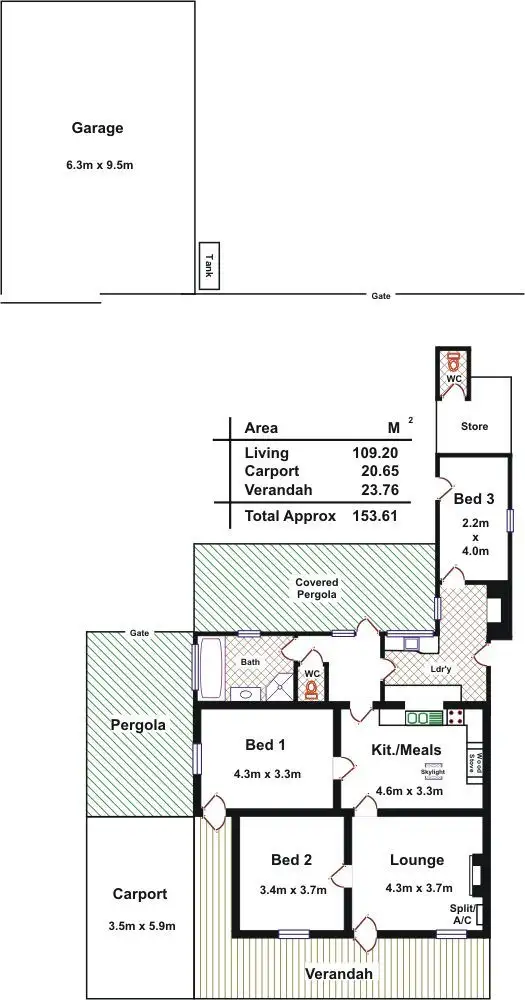 Floorplan of Homely house listing, 8 Second Street, Gawler South SA 5118
