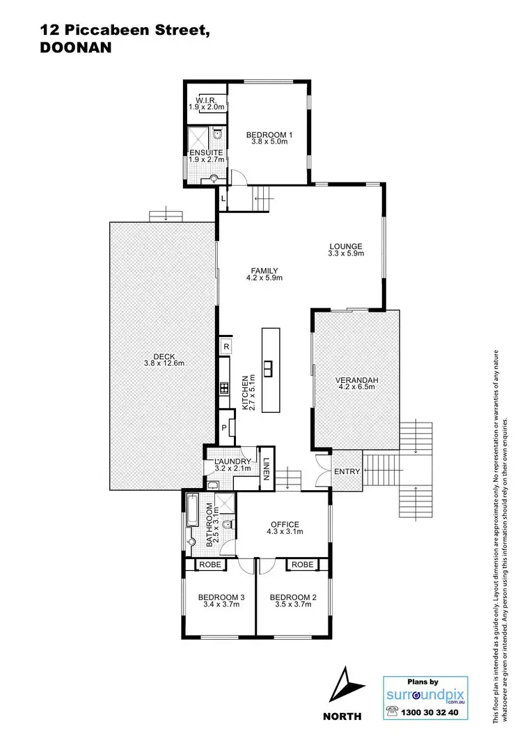 Floorplan of Homely house listing, 12 Piccabeen Street, Doonan QLD 4562
