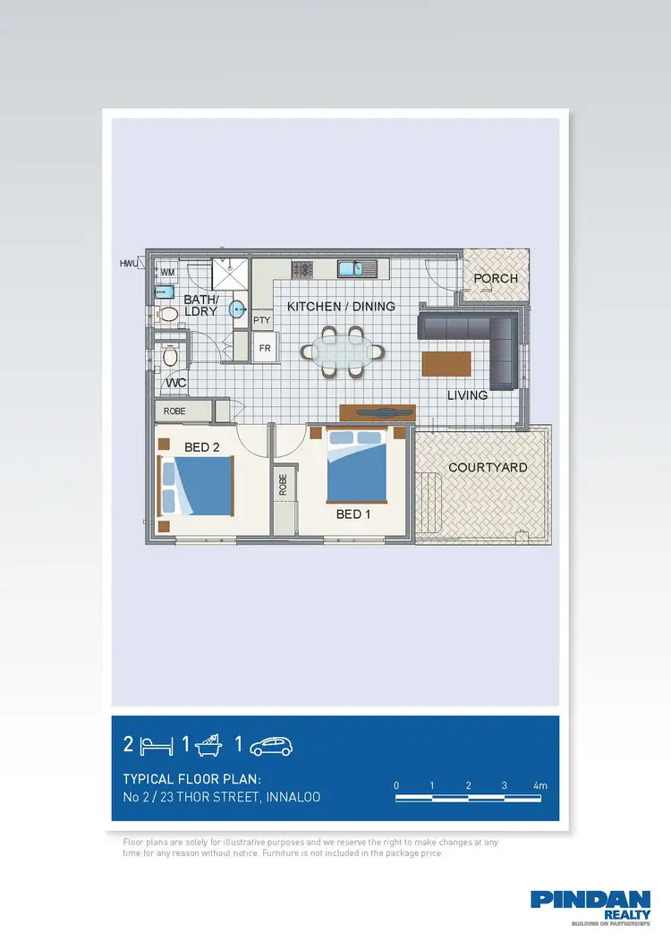Floorplan of Homely apartment listing, 2/23 Thor Street, Innaloo WA 6018