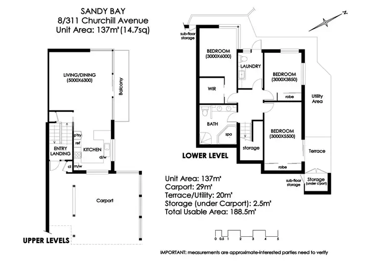 Floorplan of Homely unit listing, 8/311 Churchill Avenue, Sandy Bay TAS 7005
