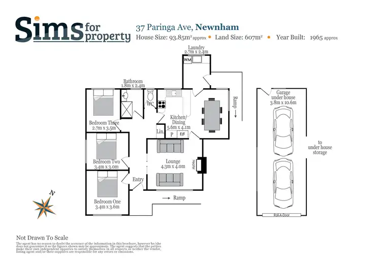 Floorplan of Homely house listing, 37 Paringa Avenue, Newnham TAS 7248