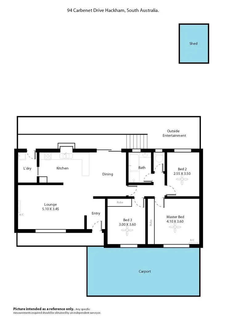 Floorplan of Homely house listing, 94 Carbenet Drive, Hackham SA 5163