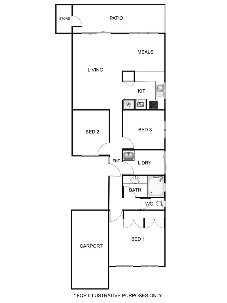 Floorplan of Homely house listing, 3/17 Moore Gardens, Kardinya WA 6163