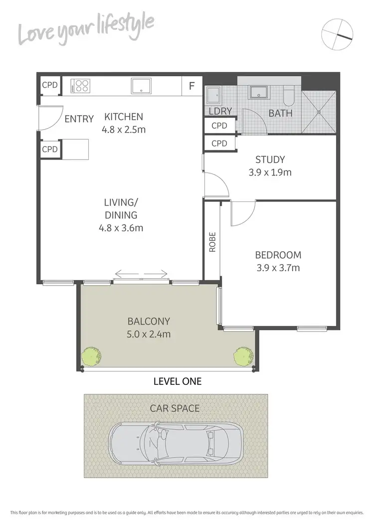 Floorplan of Homely apartment listing, 46/249 Chalmers Street, Redfern NSW 2016