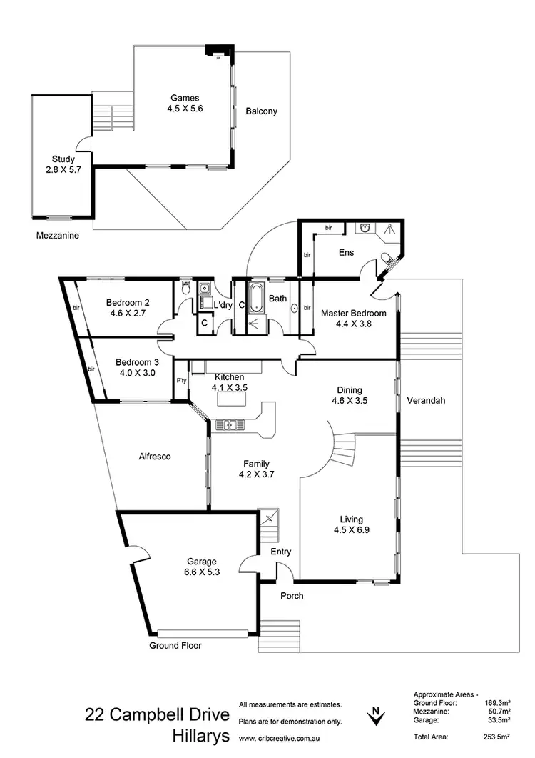 Floorplan of Homely house listing, 22 Campbell Drive, Hillarys WA 6025