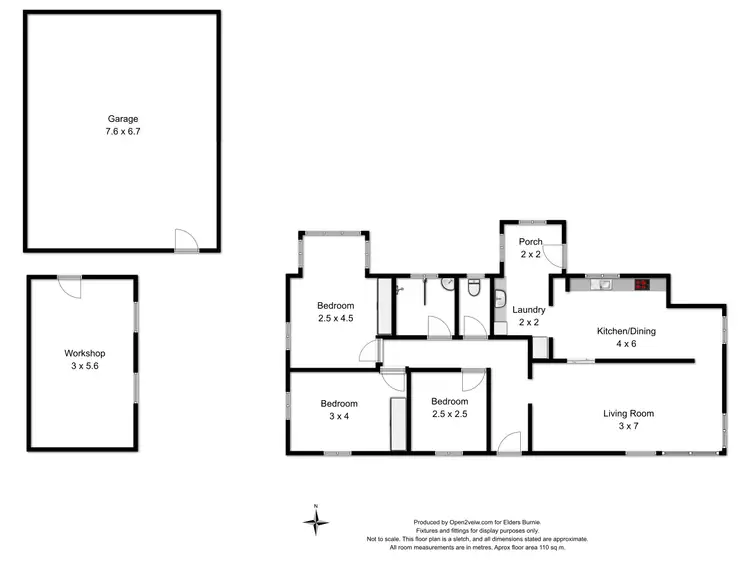 Floorplan of Homely house listing, 18 Medbury Crescent, Montello TAS 7320