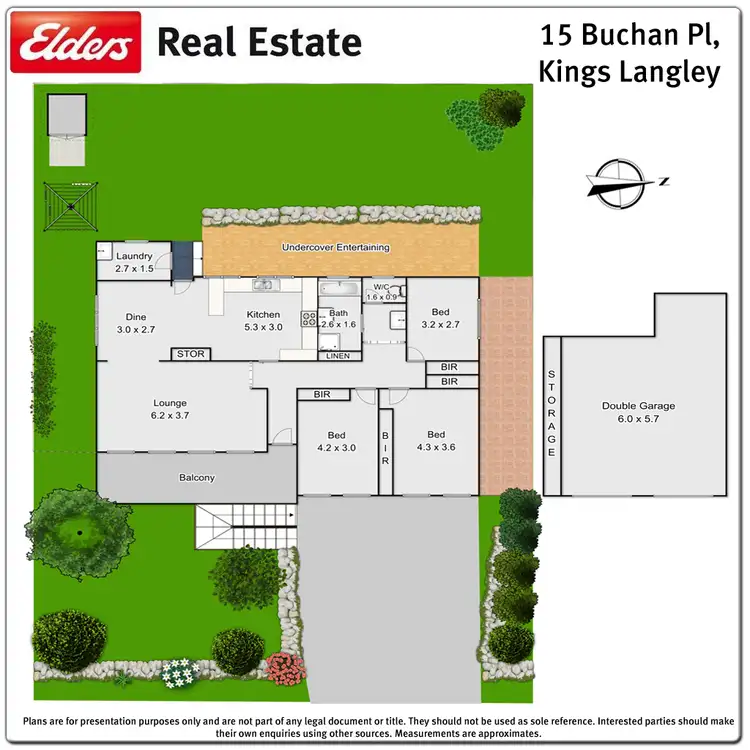 Floorplan of Homely house listing, 15 Buchan Place, Kings Langley NSW 2147