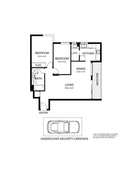 Floorplan of Homely apartment listing, 5B/4 Hampden Street, Paddington NSW 2021