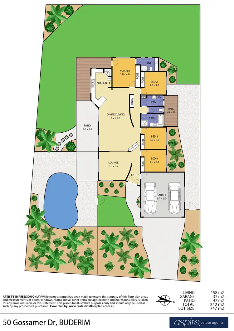 Floorplan of Homely house listing, 50 Gossamer Drive, Buderim QLD 4556