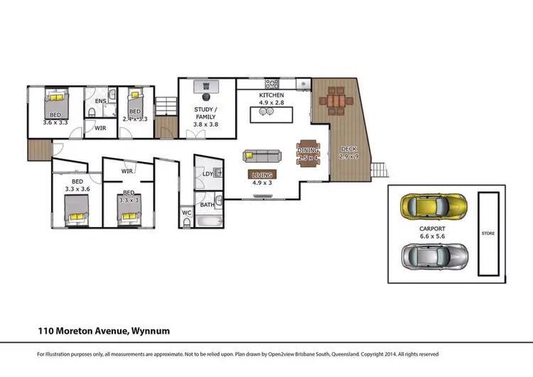 Floorplan of Homely house listing, 110 Moreton Avenue, Wynnum QLD 4178