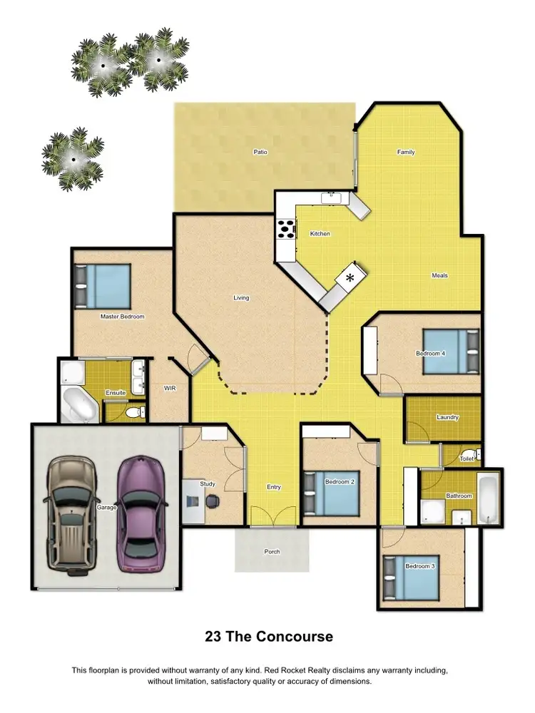 Floorplan of Homely house listing, 23 The Concourse, Underwood QLD 4119